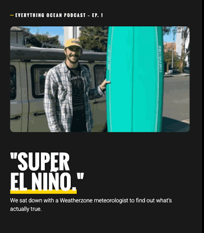 Shark Series Part 1: Super El Niño 2026: what it means for Australian surf, water temps and sharks