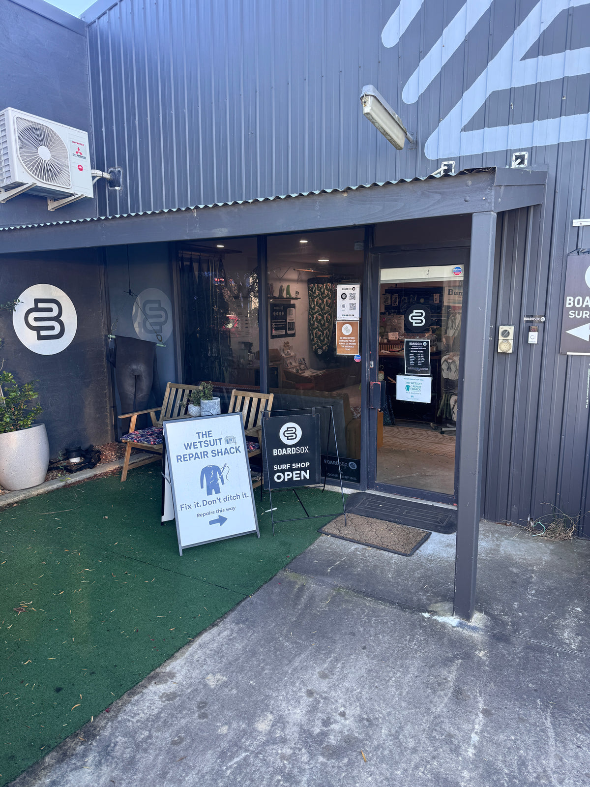 Inside the Boardsox showroom