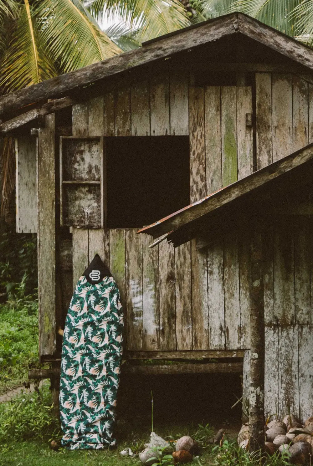 Green Leaf Fun/Mid - Boardsox Canvas Surfboard Cover BoardSox
