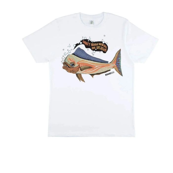 Boardsox “Don’t Trash Where We Splash” Tee | Eco Surf T-Shirt