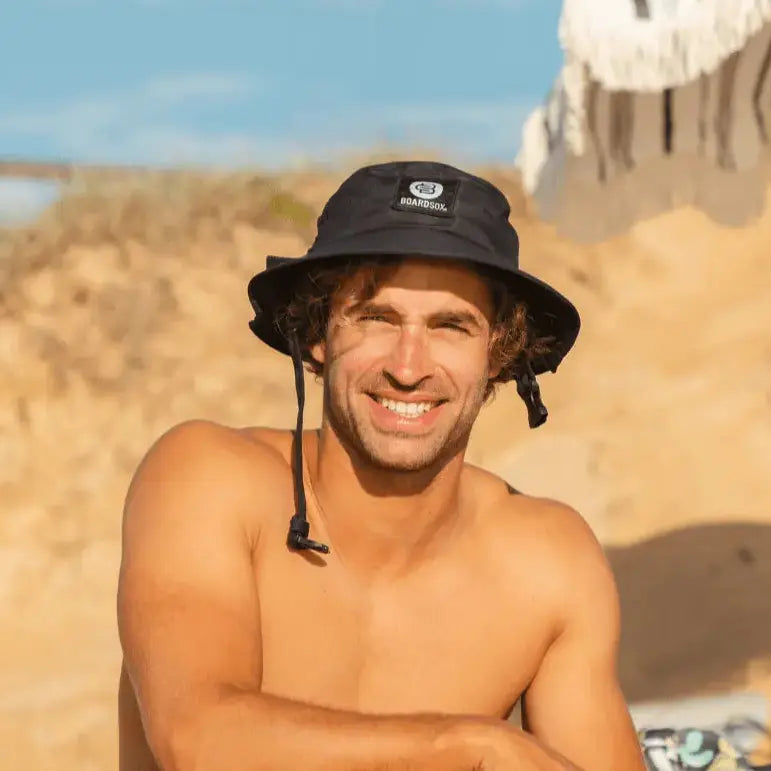 Boardsox Surf Hat - Black - BOARDSOX® AustraliaHat