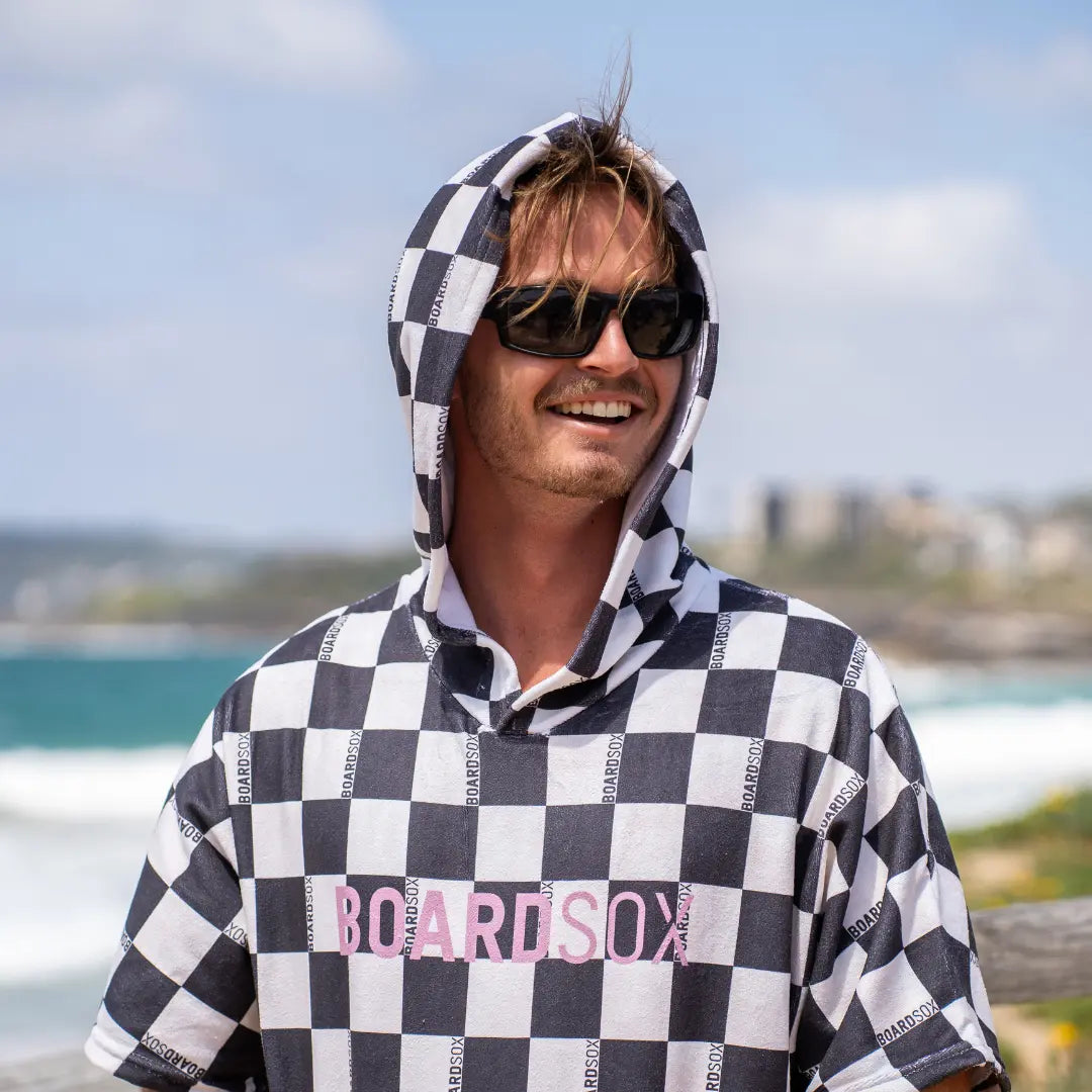 Checks - Boardsox Hooded Towel + Surf Poncho - BOARDSOX®Towel