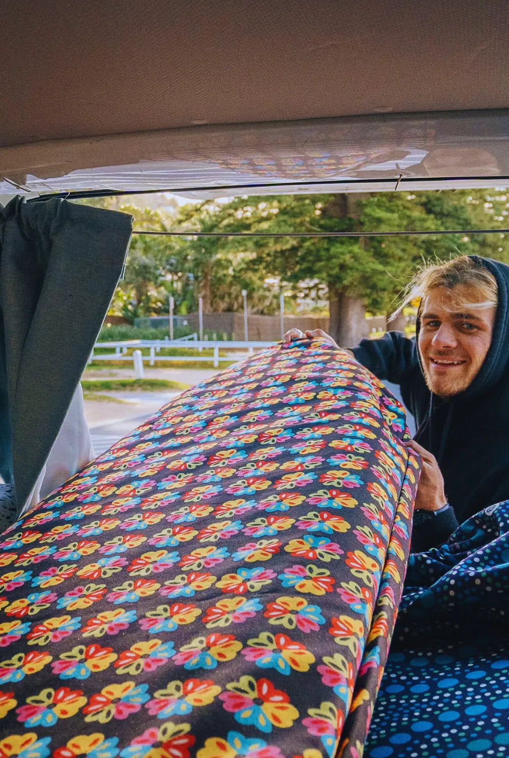 Alien Love Flower -  Longboard  - Boardsox Canvas Surfboard Cover BoardSox