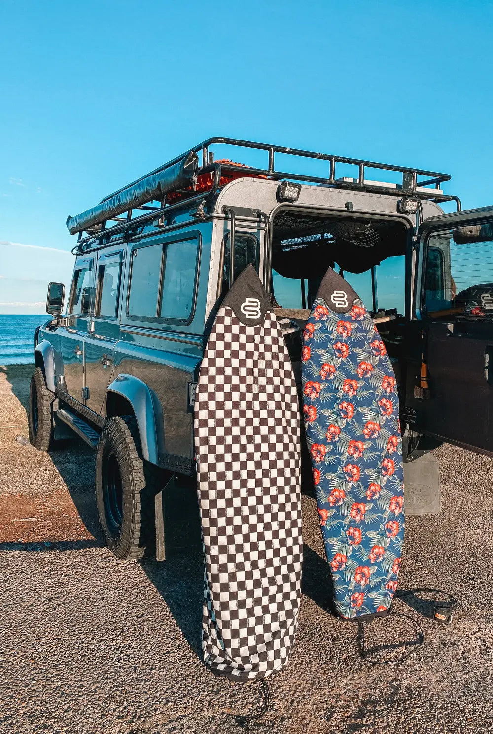 Checks Longboard - Boardsox Canvas Surfboard Cover BoardSox