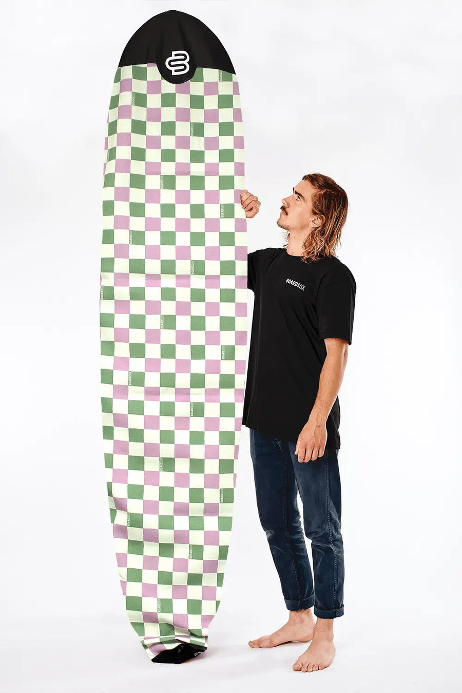 Alana longboard cover in 14oz recycled canvas by Boardsox