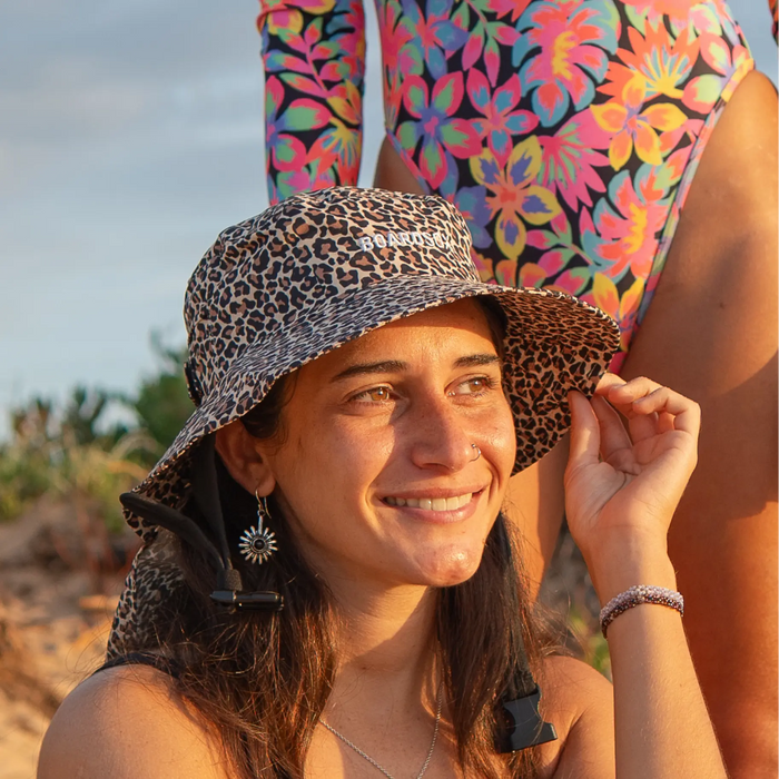 Boardsox “Jaxie” Leopard Surf Hat + Hard Shell Insert