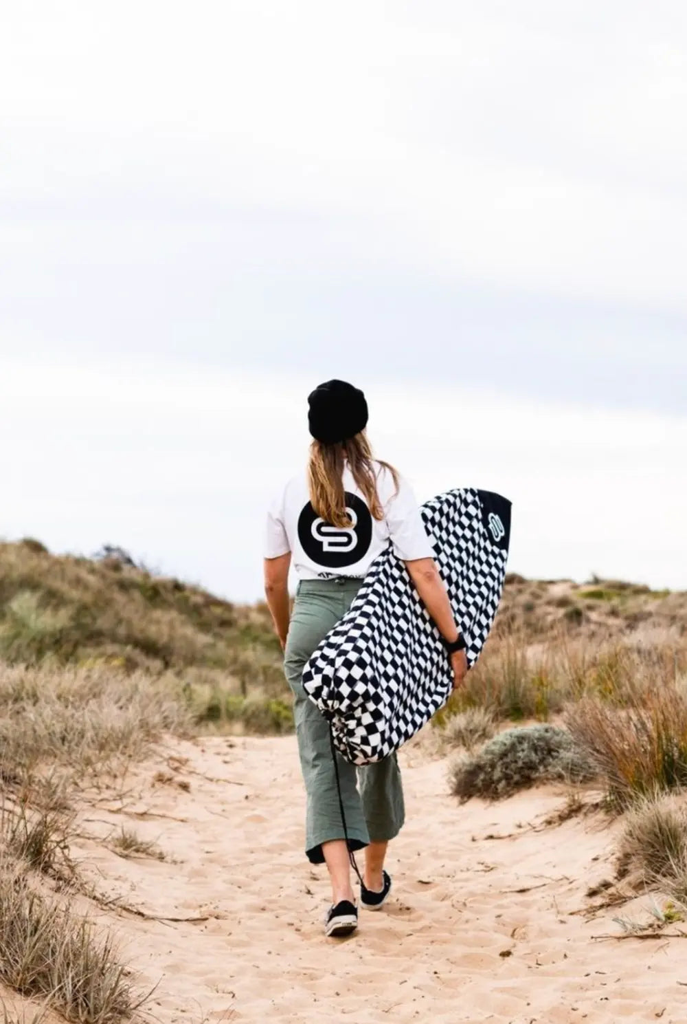 Checks Longboard - Boardsox Canvas Surfboard Cover - BOARDSOX®BoardSox Surfboard Cover