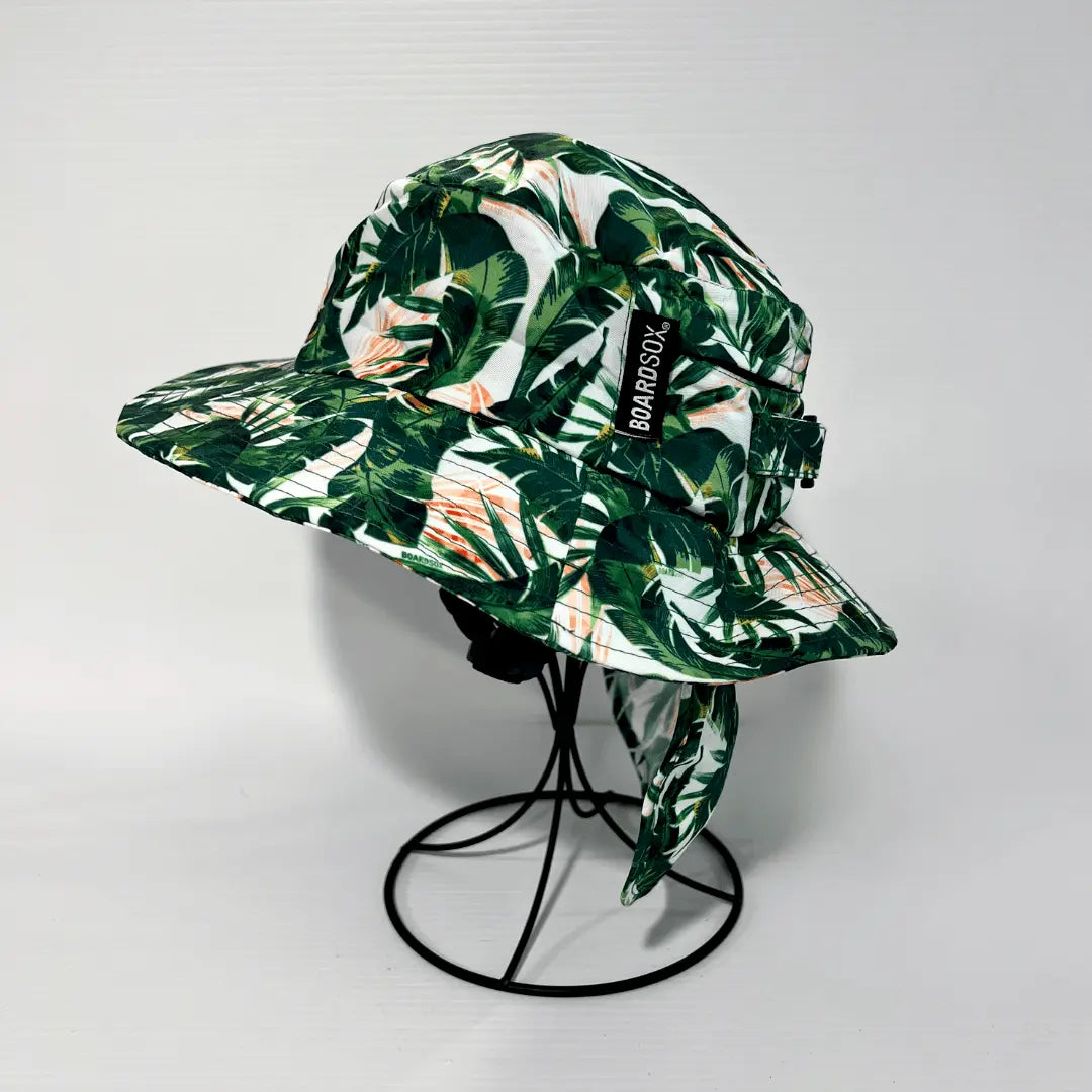 Green Leaf Boardsox Buket Surf Hat + Hard Shell Insert - BOARDSOX®Hat