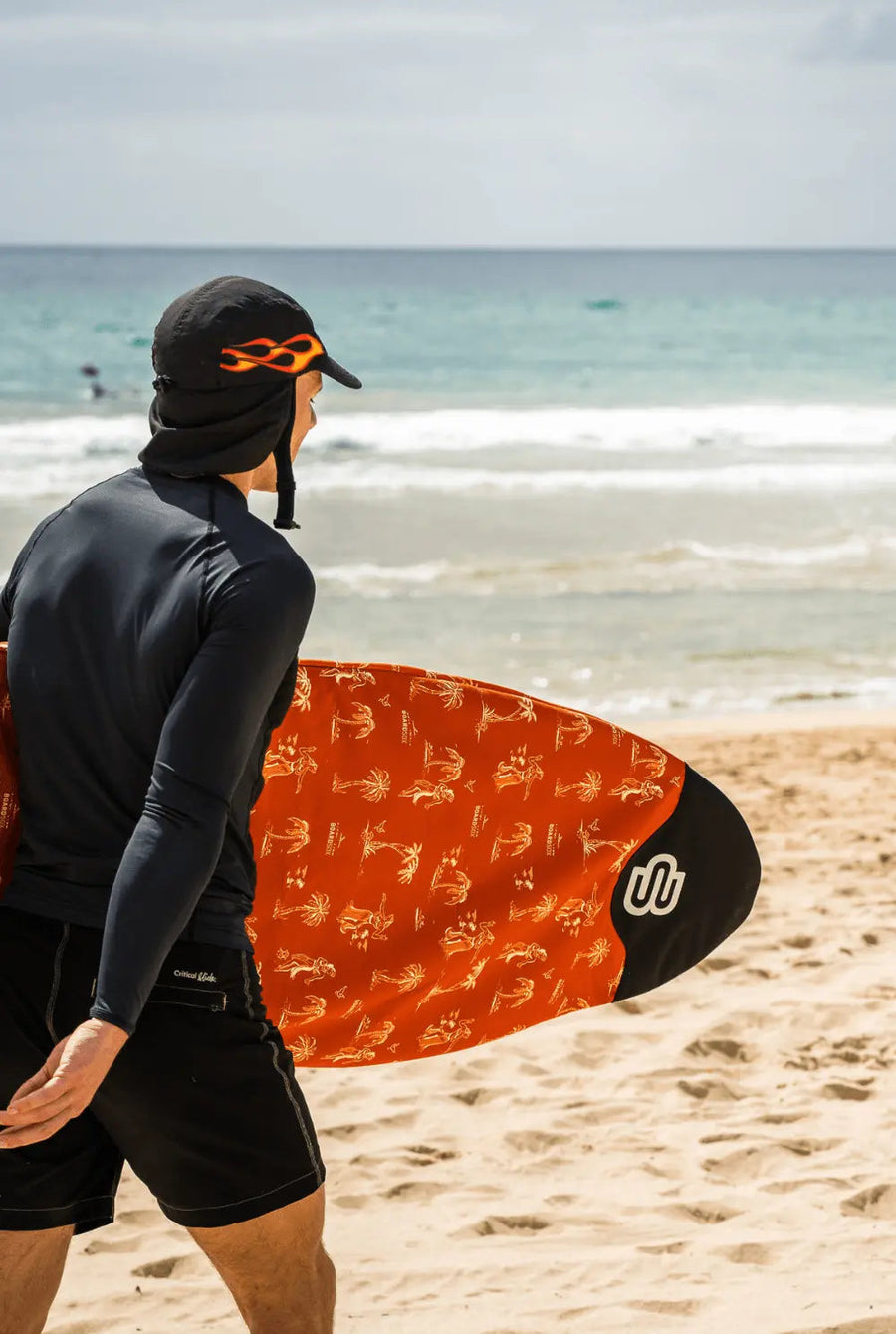 Hula Lula longboard cover, cut and sewn in Ocean Grove, Victoria