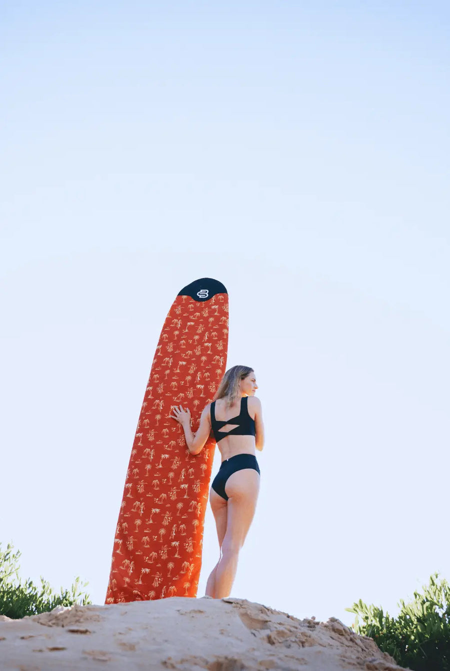 Hula Lula canvas longboard cover, fits boards up to 25in wide