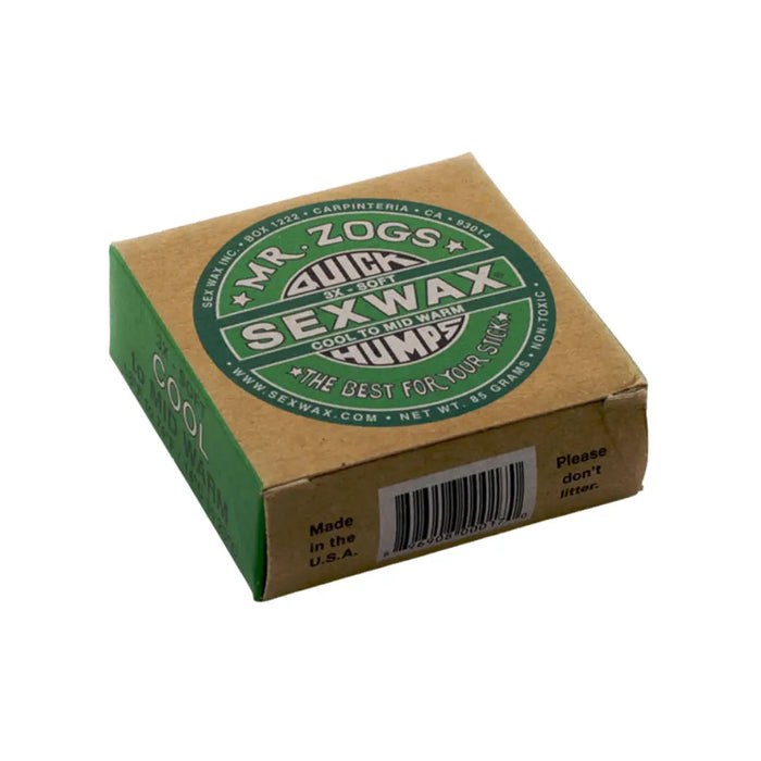 Mr Zogs - Surfboard Wax  - Cool to Mid Warm Water - (14-23 ℃). GREEN