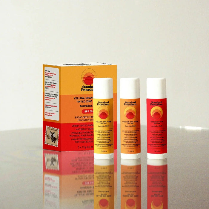 Standard Procedure Zinc Sticks - 3 Pack. Yellow, Orange, Red