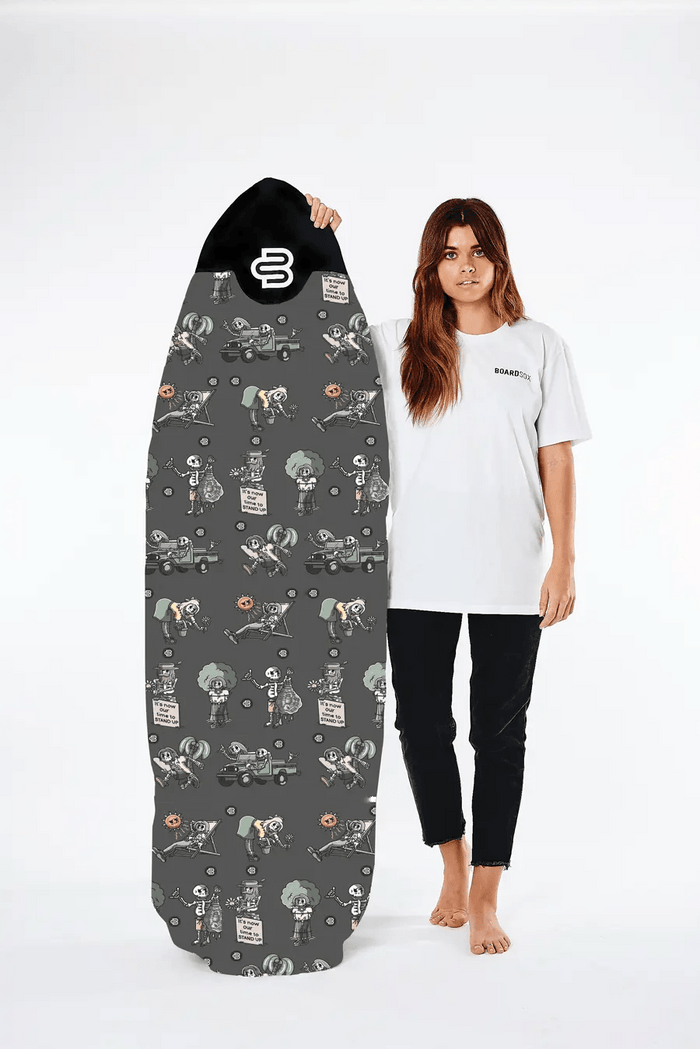 The Skeletor -  Boardsox Canvas Surfboard Cover – Mid length Surfboard  